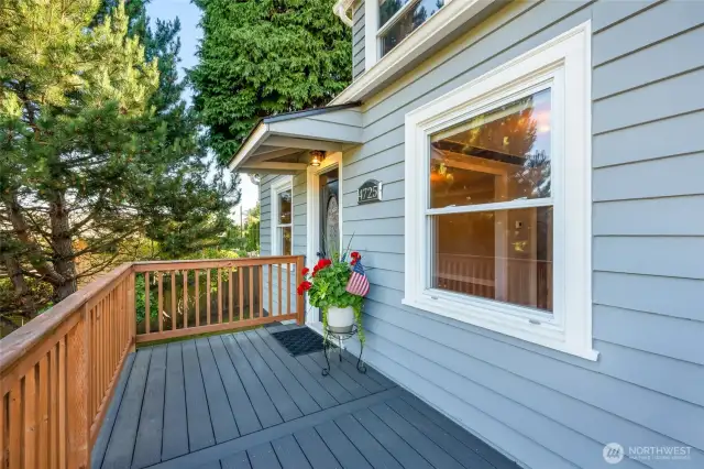 New composite decking all around.