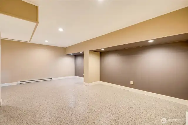 Great spot for a theater room, game room, or extra living space.