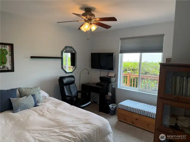 Guest Bedroom has an ocean view.