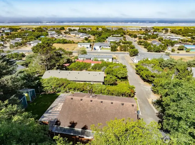 Your front view is the ocean, and your back view is the of the forest. Your very own private park.