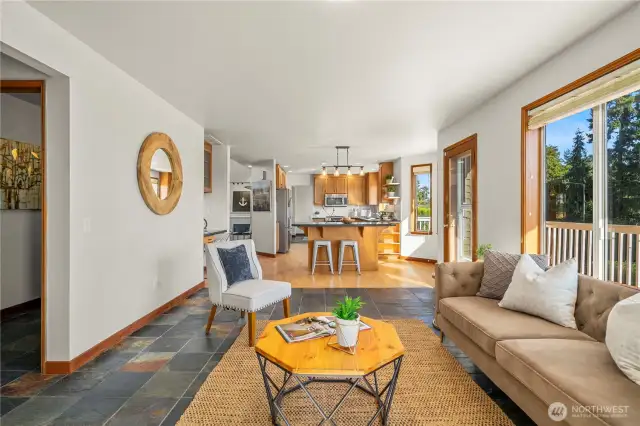 Open concept is great for entertaining!