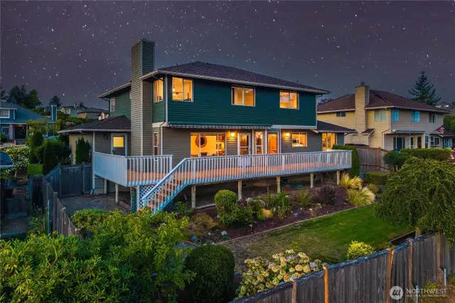 Huge deck is great for those summer parties