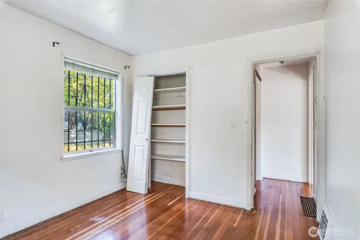 Another view of the main floor bedroom.