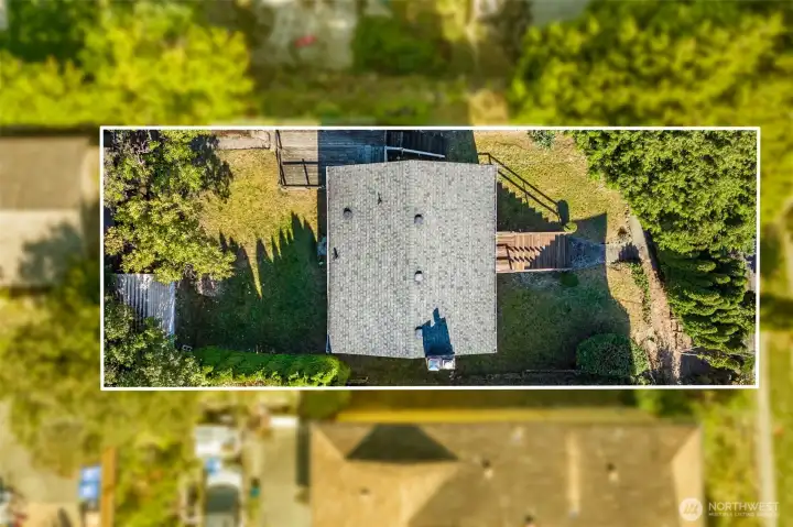 Bird's eye view of the home.