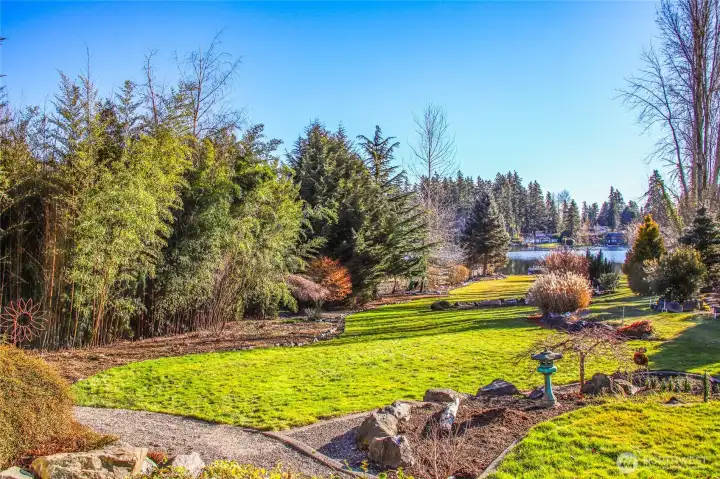 Mature cultivated landscaping / border gardens / planting beds