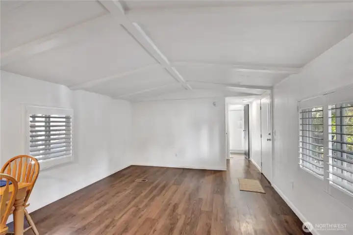 Plenty of room for you couch and TV.