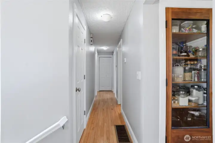 Hallway To Bedrooms & Full Bathroom