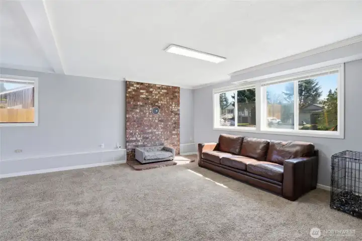 Finished Daylight Basement - Fireplace, Patio Access, Full Bathroom