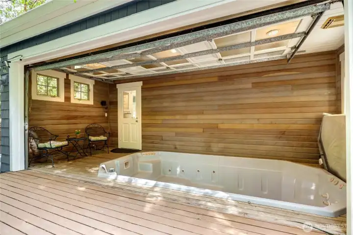 Year round use for the swim spa.