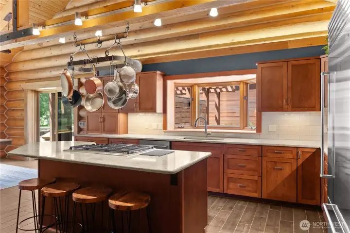 Modern cable lighting, radiant floor heating, sub zero refridgerator. Modern cable lighting, radiant floor heating, sub zero refridgerator.