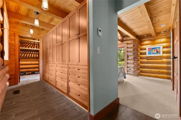 Amazing primary suite storage for all seasons of clothing. Amazing primary suite storage for all seasons of clothing.