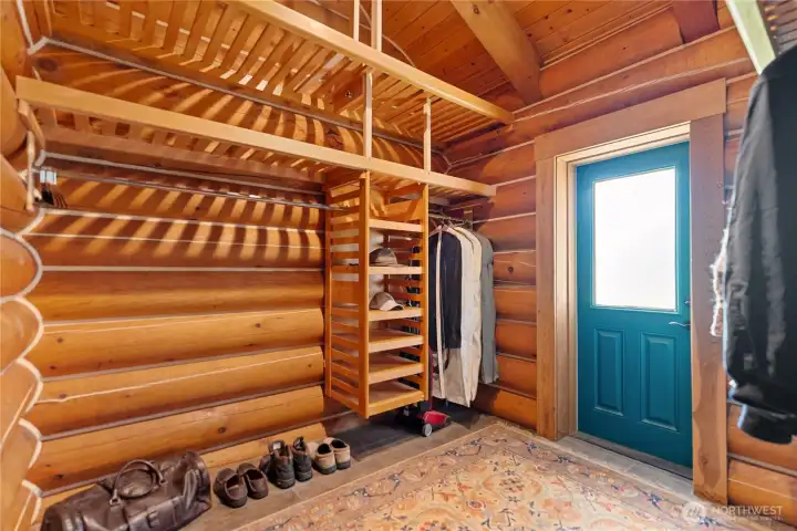 Walk in closet in primary suite. Walk in closet in primary suite.