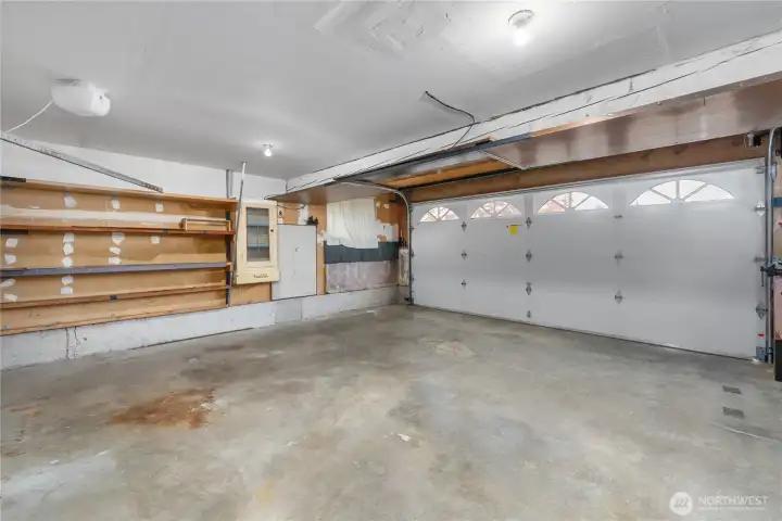 Two car garage.