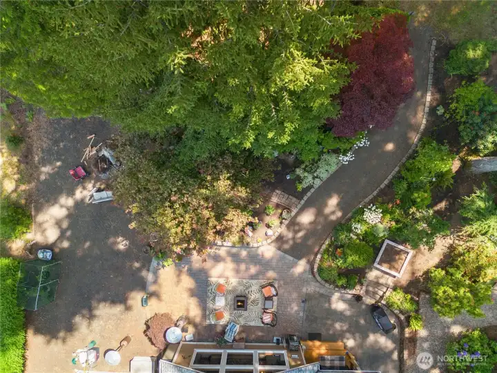 Birds eye view. Birds eye view.