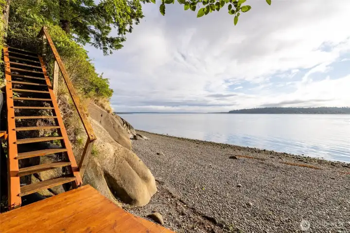 Stairs to beach