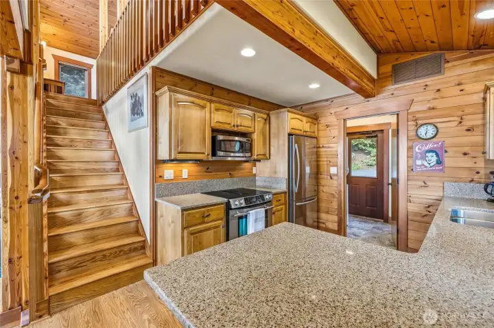 Stairs to Loft & Part of Kitchen