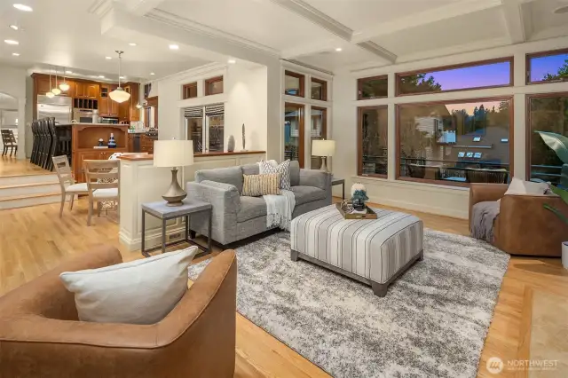 Relaxed and casual, this family room is everyone's favorite.