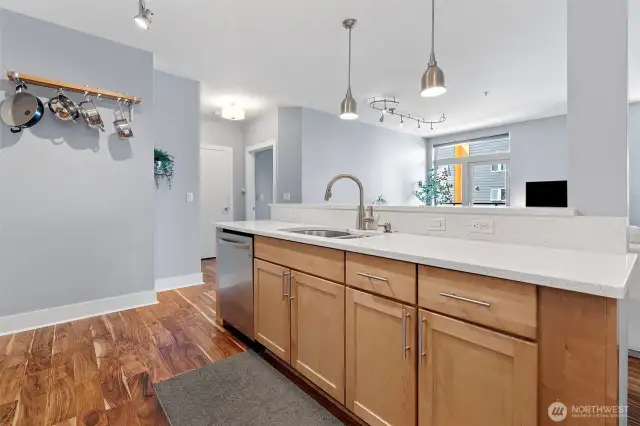 The door to the left is the laundry closet.