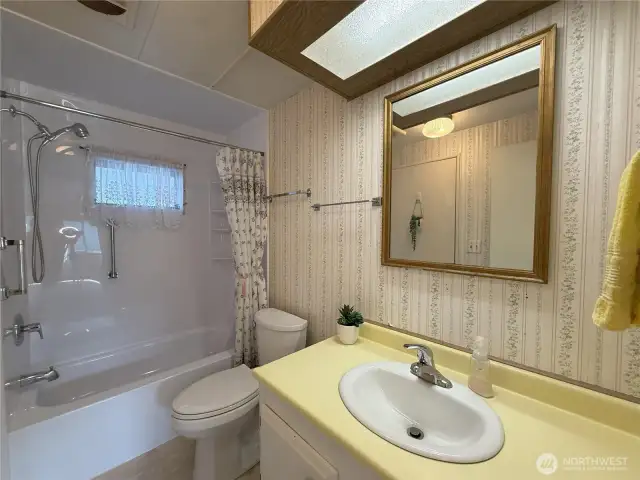 2nd full bathroom also opens to second bedroom.
