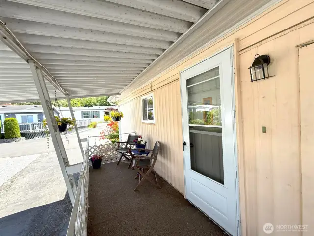 Enjoy your morning coffee on your spacious covered porch.