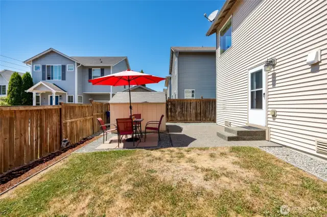 Rear yard.