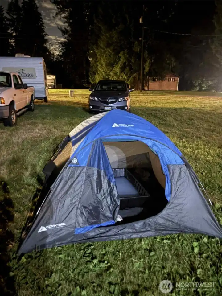 Plenty of room for camping and RV and parking!