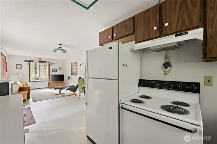 Kitchen to living/dining room