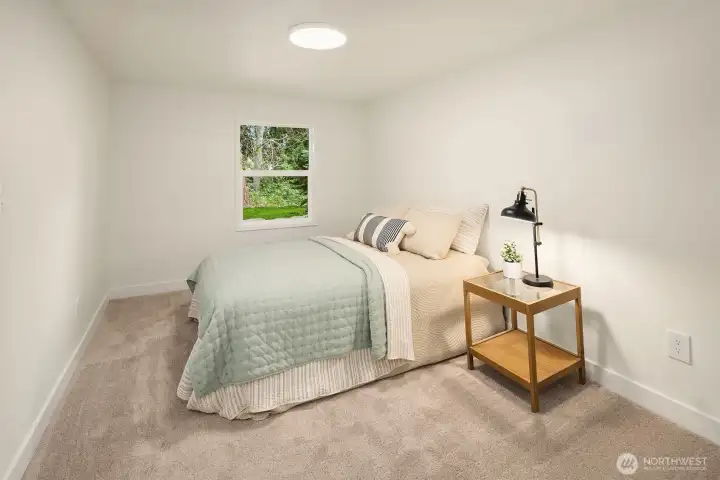 Lower Level 3rd Bedroom with Jack-n-Jill Ensuite