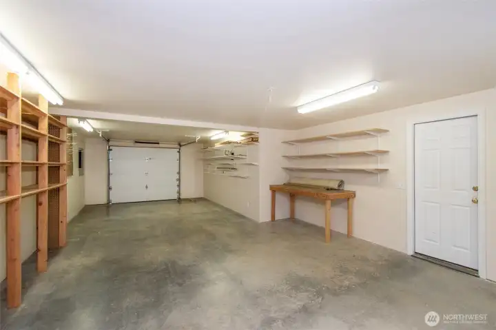 Finished and insulated shop.