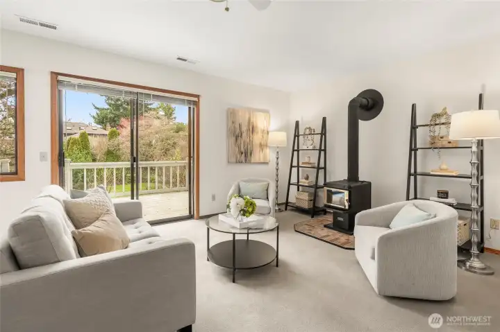 Wood stove to keep you warm on those chilly PNW evenings