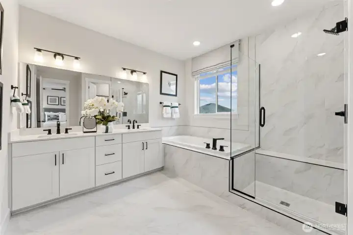 Model - Not actual home - Primary bath