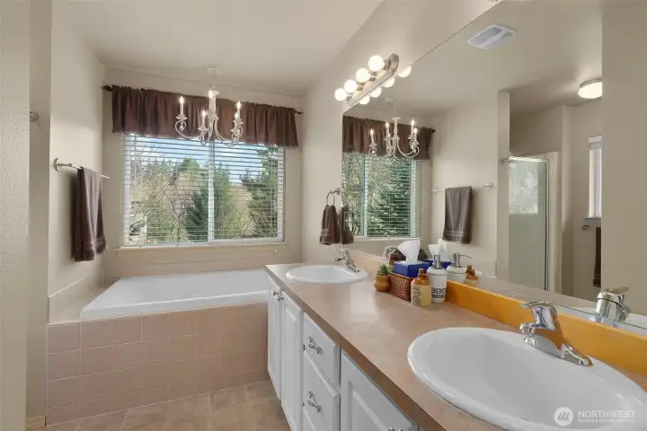 Primary Upper Bathroom. Beautiful views