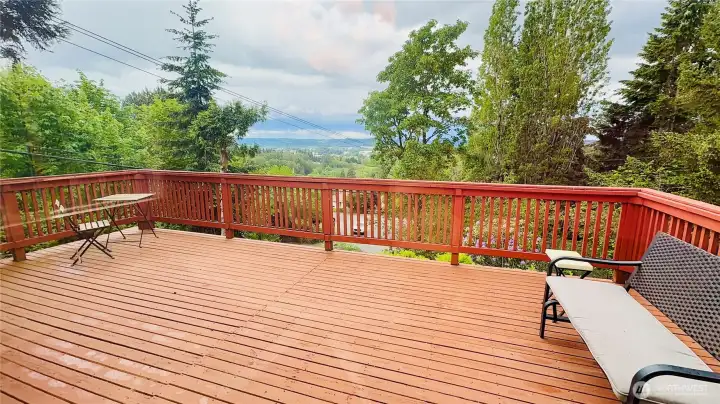 Deck with View of Renton/Kent Valley