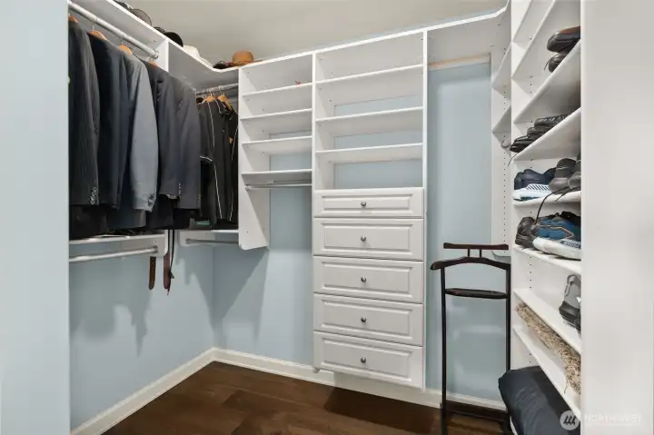 Huge walk in closet in primary suite