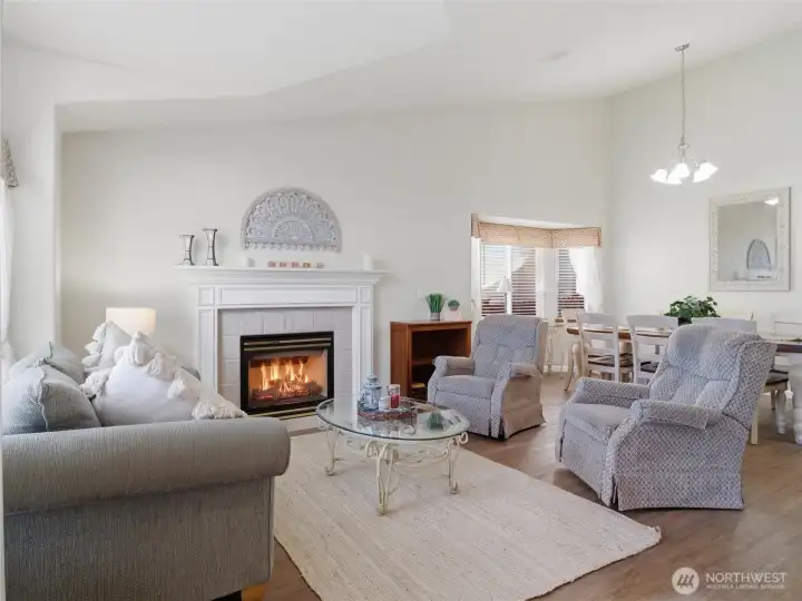 Cozy Front Room with Fireplace