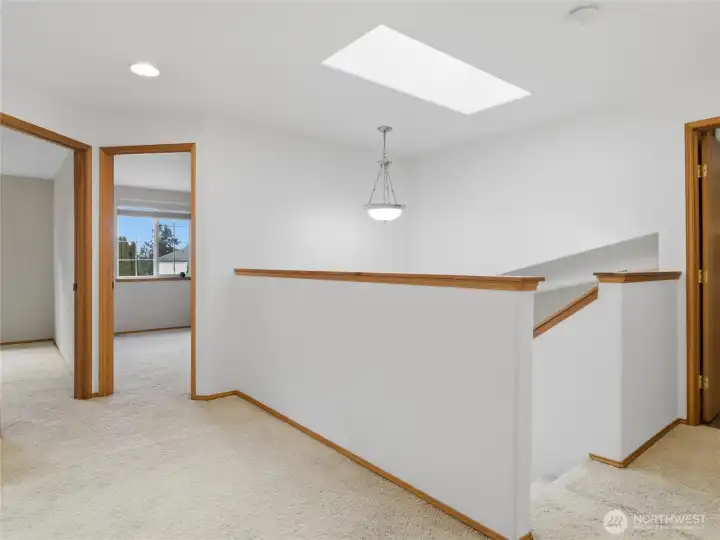 Upstairs Open Area with Skylight