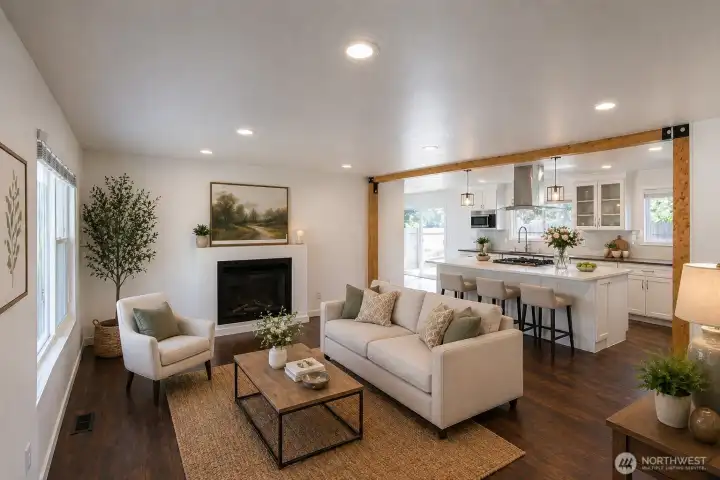 v.s. front room