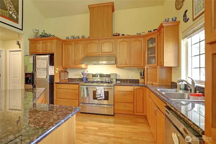 Plenty of space in your large kitchen to prepare meals and entertain guests.