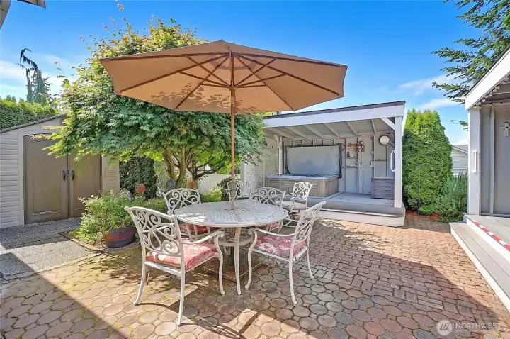 Plenty of options for entertaining guests or enjoying an afternoon in your suited backyard.