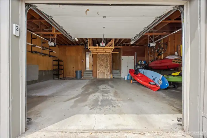 These garages are open areas the storage is directly opposite the garage entry. These garages are open areas the storage is directly opposite the garage entry.