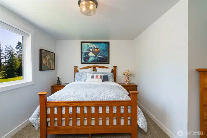 Bedroom # 4 with neutral carpeting. The room is larger than it looks from the photo. Bedroom # 4 with neutral carpeting. The room is larger than it looks from the photo.