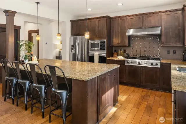 Enormous Kitchen Island - perfect for breakfast, buffets, crafts...