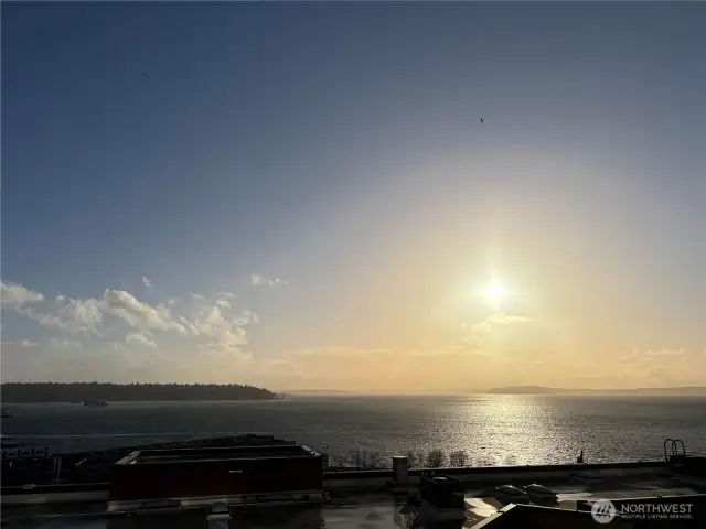 Sunset from the unit deck.