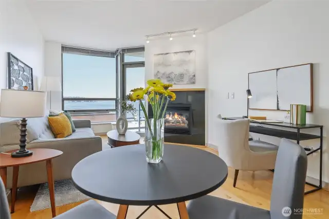 Enough space for a larger dining table.