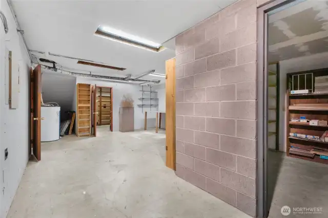 Lower Level - Storage and Fire Resistant Locked Room