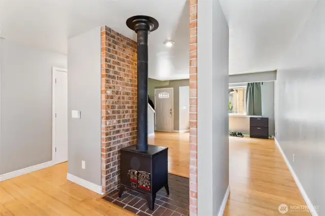 Wood Burning Fireplace