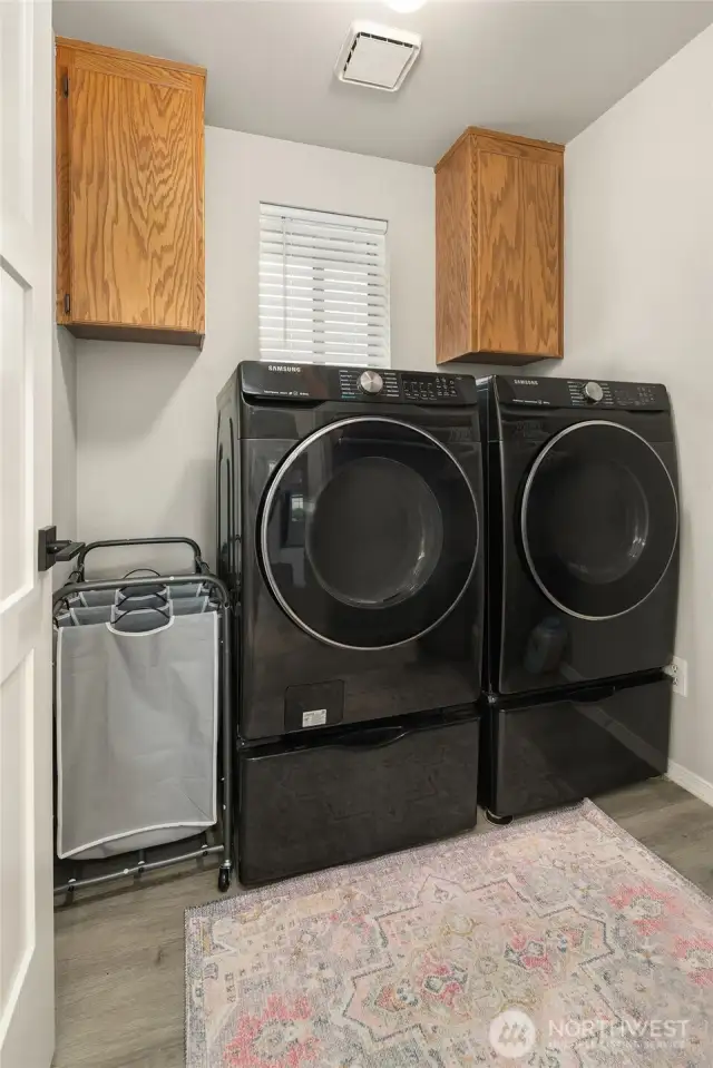 Laundry upstairs.