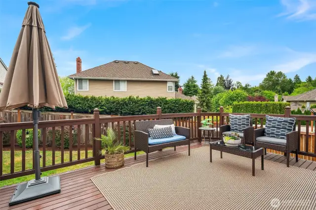 Entertaining deck perfect for summer.
