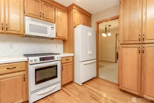 And one more of the kitchen with formal dining room in the background.