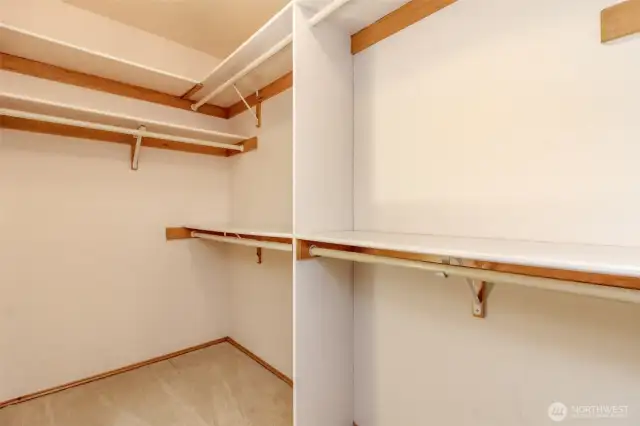 Tons of room in this closet!